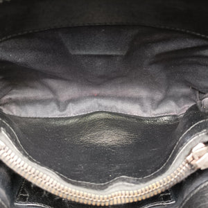 Pre-owned Yves Saint Laurent COLLEGE Black Leather 428056 shoulderbag | stylenewstar