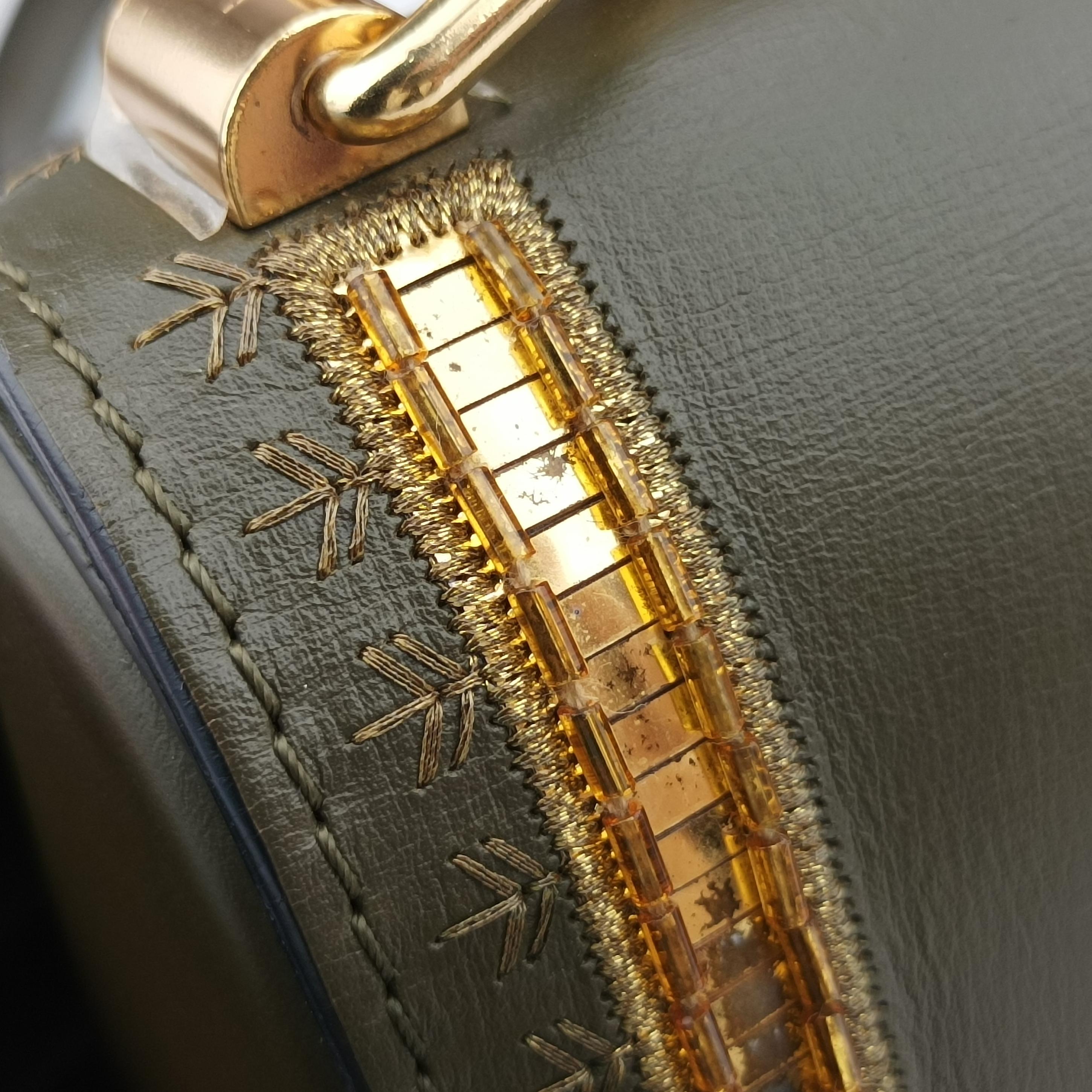 Pre-owned Louis Vuitton Twist PM Green leather M54746 shoulderbag | stylenewstar