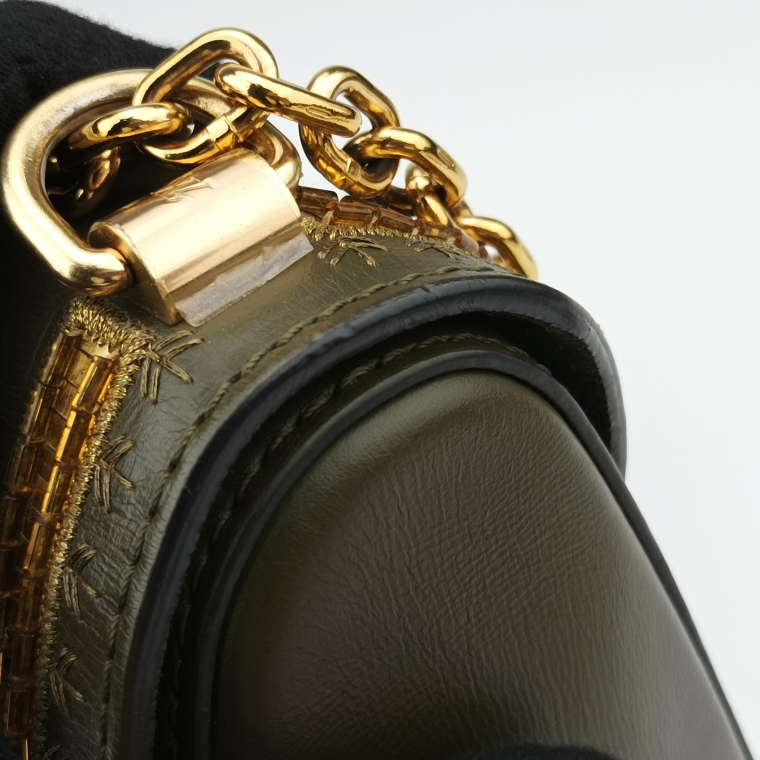 Pre-owned Louis Vuitton Twist PM Green leather M54746 shoulderbag | stylenewstar