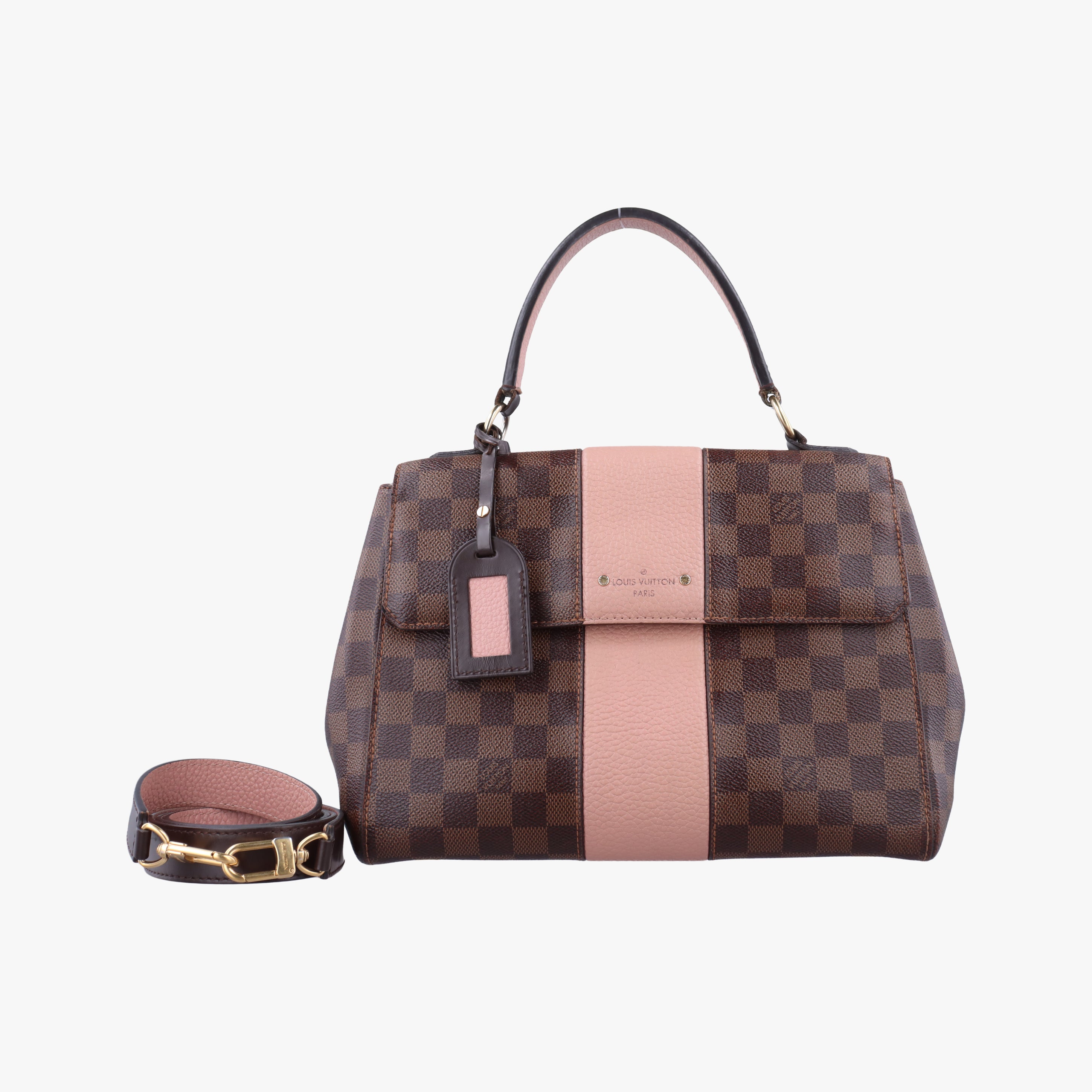 Secondhand Louis Vuitton Bond Street EBENE×Magnolia Damier Canvas×Taurillon leather N64417 shoulderbag | stylenewstar
