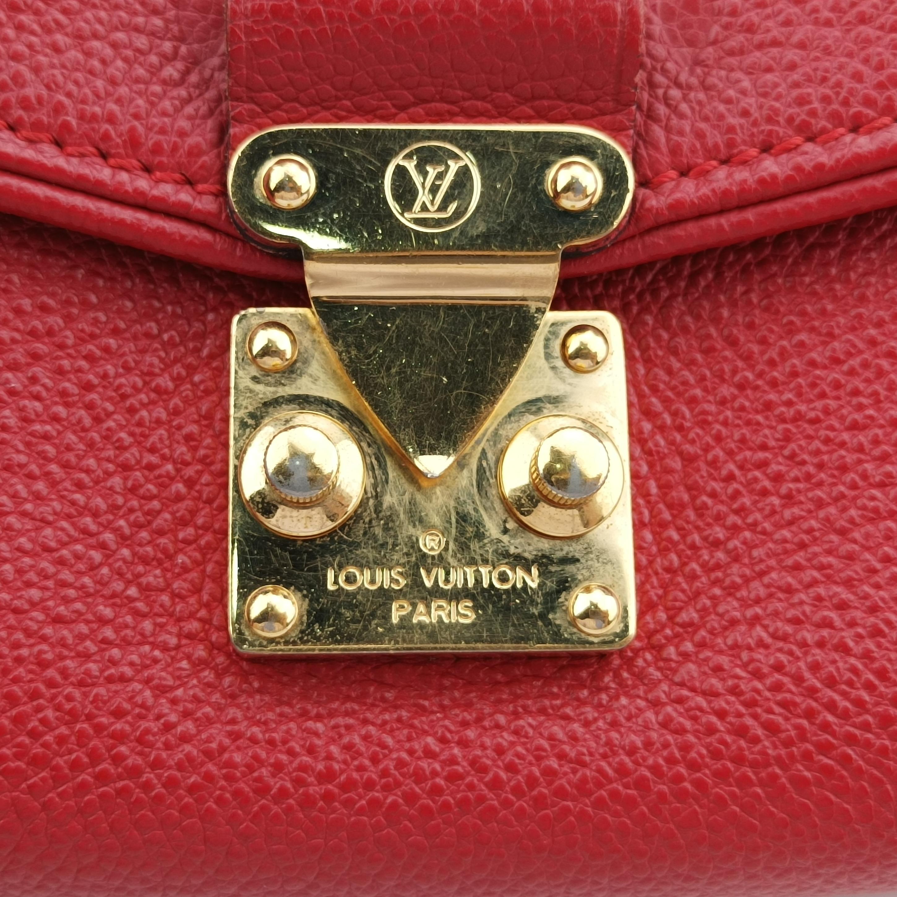 Pre-owned Louis Vuitton Saint-Germain BB red Monogram Empreinte M94553 shoulderbag | stylenewstar