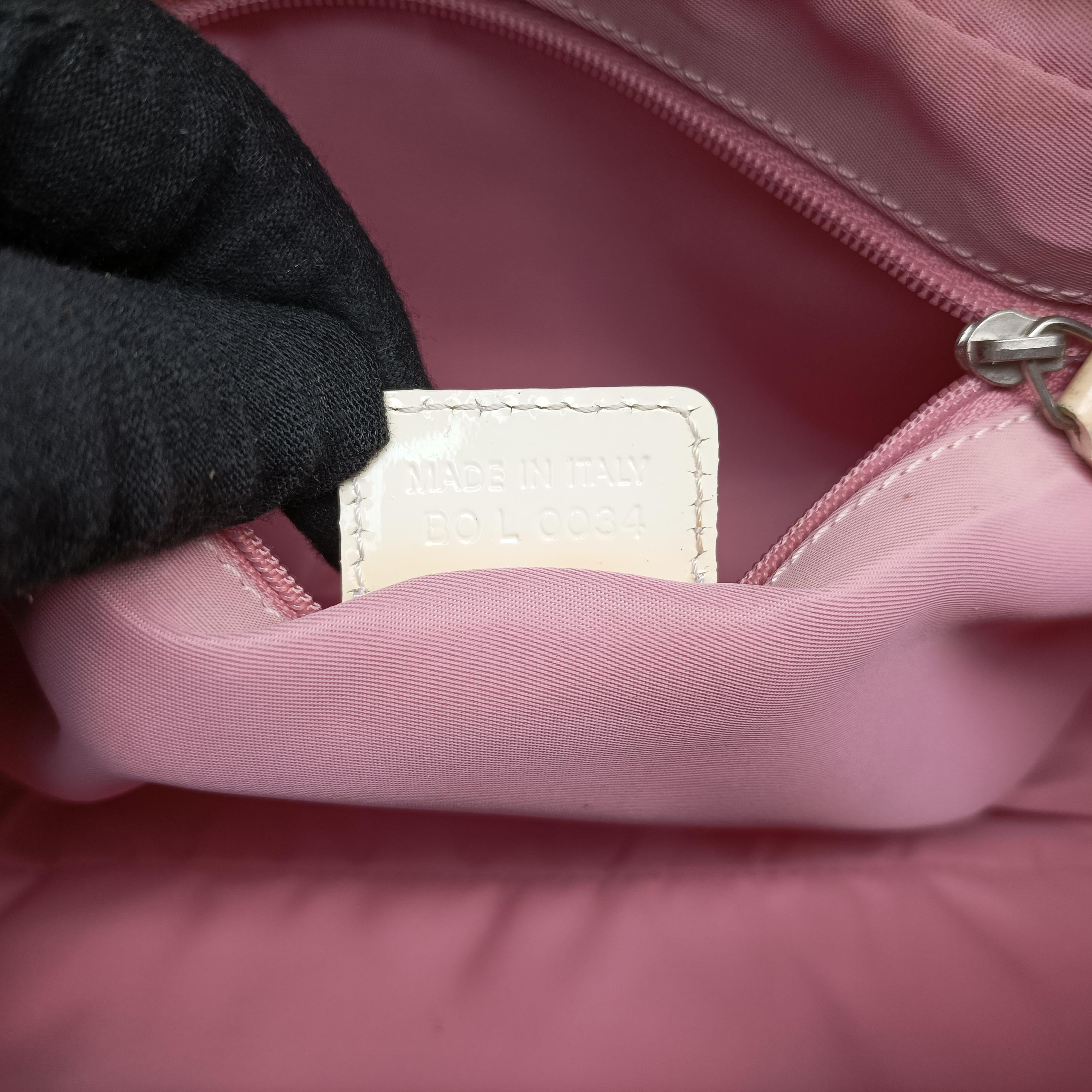 Pre-owned Christian Dior Trotter pink×Multicolour canvas  shoulderbag | stylenewstar