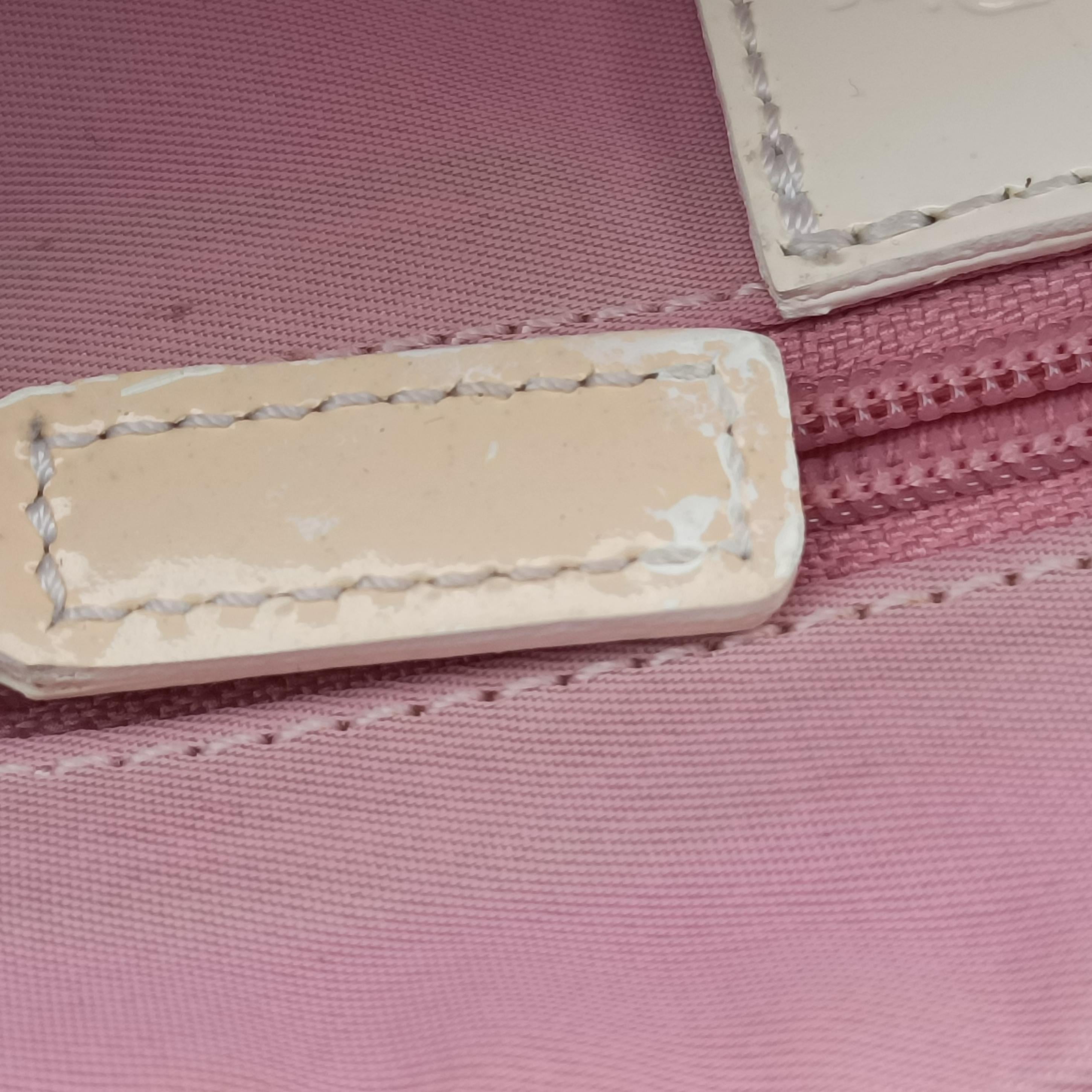 Pre-owned Christian Dior Trotter pink×Multicolour canvas  shoulderbag | stylenewstar