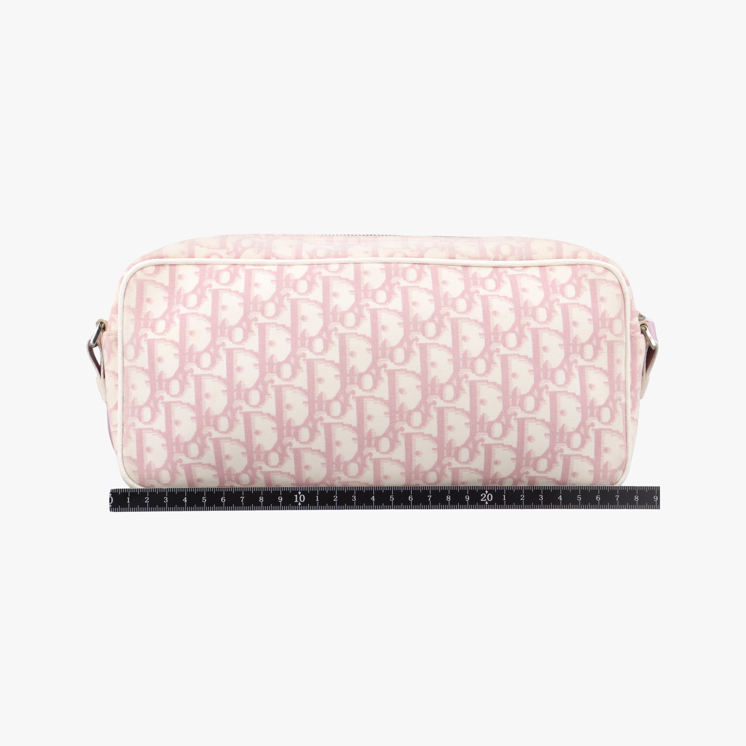 Pre-owned Christian Dior Trotter pink×Multicolour canvas  shoulderbag | stylenewstar