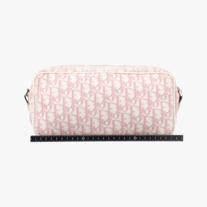 Pre-owned Christian Dior Trotter pink×Multicolour canvas  shoulderbag | stylenewstar