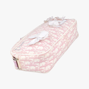 Pre-owned Christian Dior Trotter pink×Multicolour canvas  shoulderbag | stylenewstar