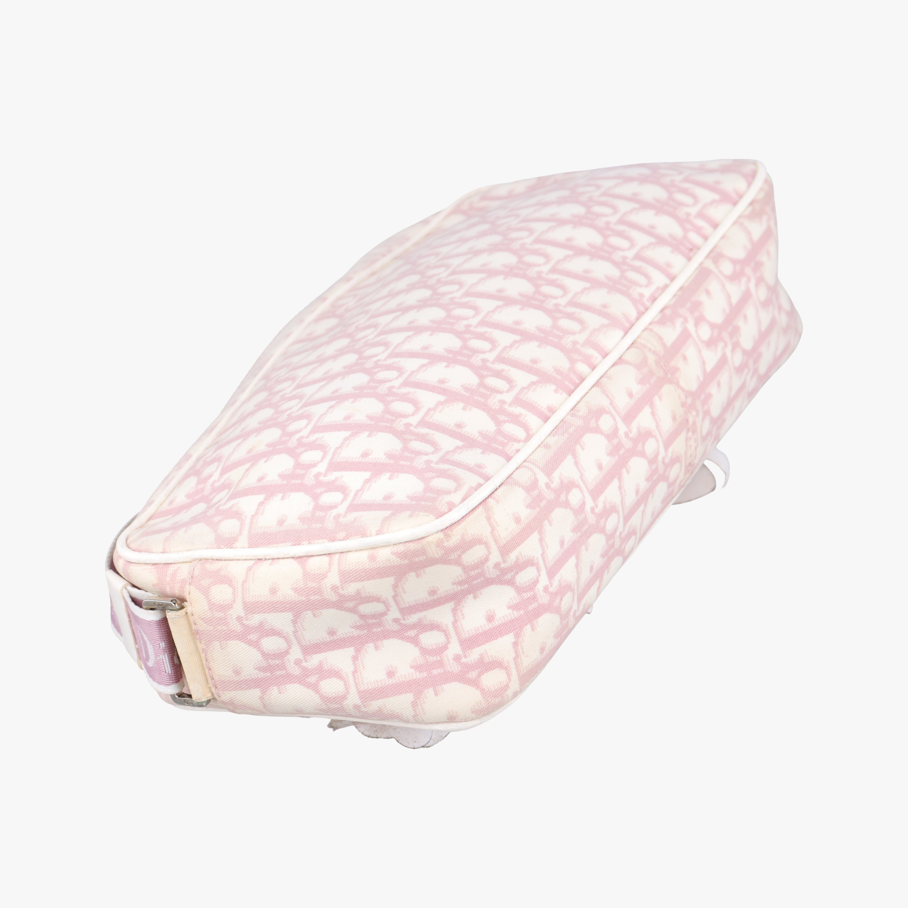 Pre-owned Christian Dior Trotter pink×Multicolour canvas  shoulderbag | stylenewstar