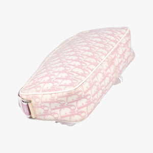 Pre-owned Christian Dior Trotter pink×Multicolour canvas  shoulderbag | stylenewstar