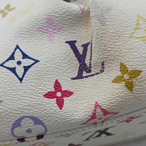 Pre-owned Louis Vuitton JUDY MM white Monogram Multicolor M40255 shoulderbag | stylenewstar