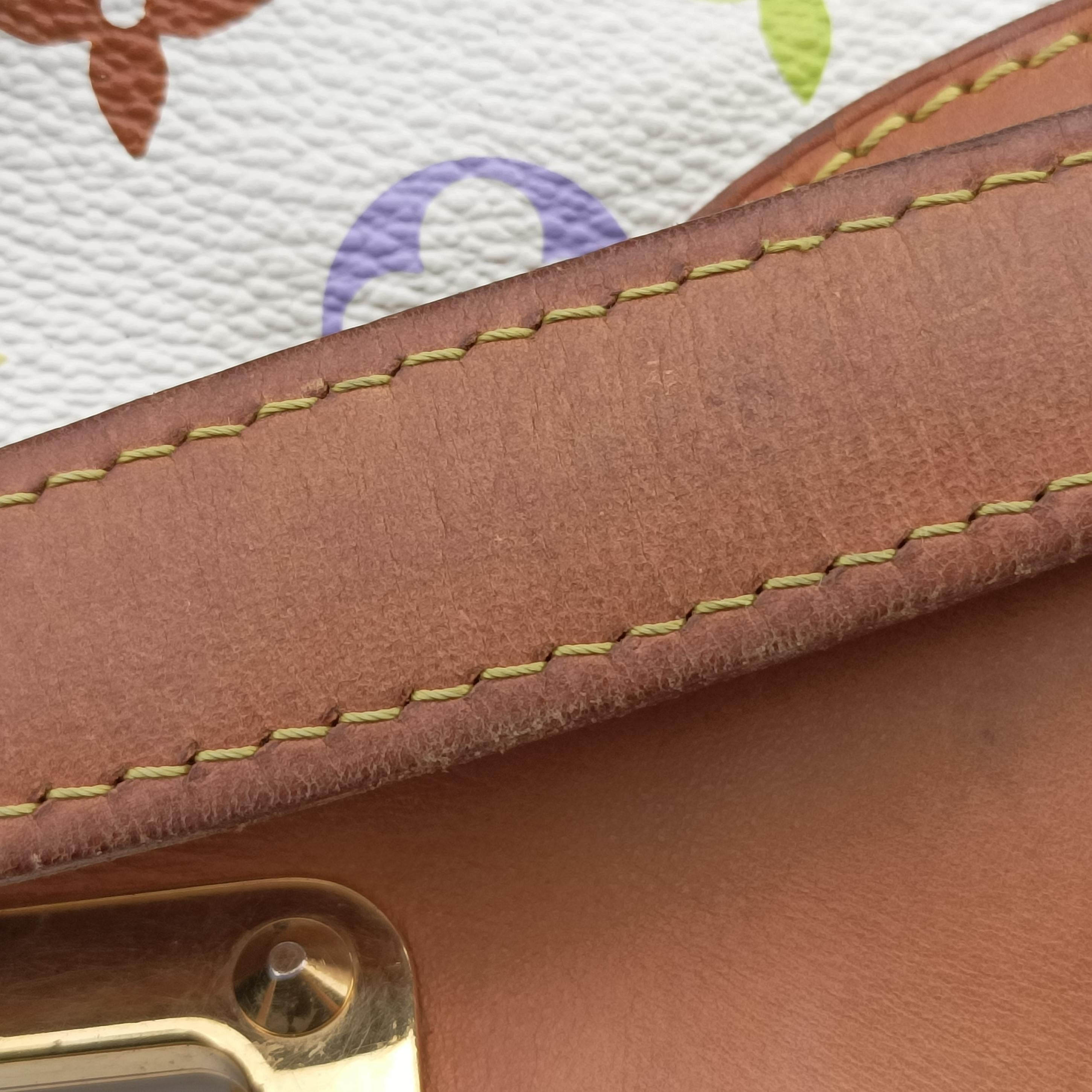 Pre-owned Louis Vuitton JUDY MM white Monogram Multicolor M40255 shoulderbag | stylenewstar