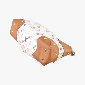 Pre-owned Louis Vuitton JUDY MM white Monogram Multicolor M40255 shoulderbag | stylenewstar