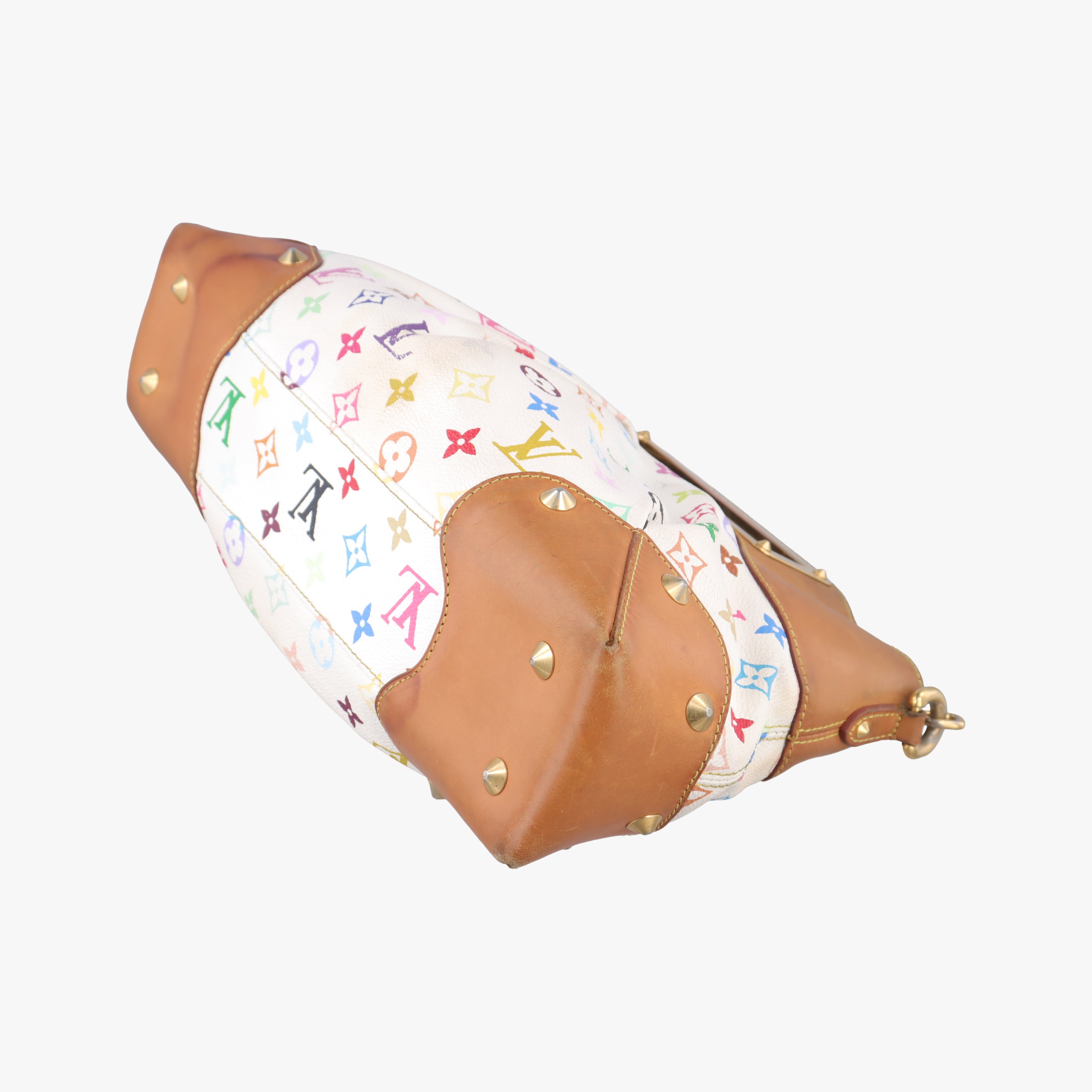 Pre-owned Louis Vuitton JUDY MM white Monogram Multicolor M40255 shoulderbag | stylenewstar