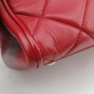 Pre-owned Chanel Matelasse Red Leather A67620 shoulderbag | stylenewstar