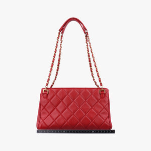 Pre-owned Chanel Matelasse Red Leather A67620 shoulderbag | stylenewstar