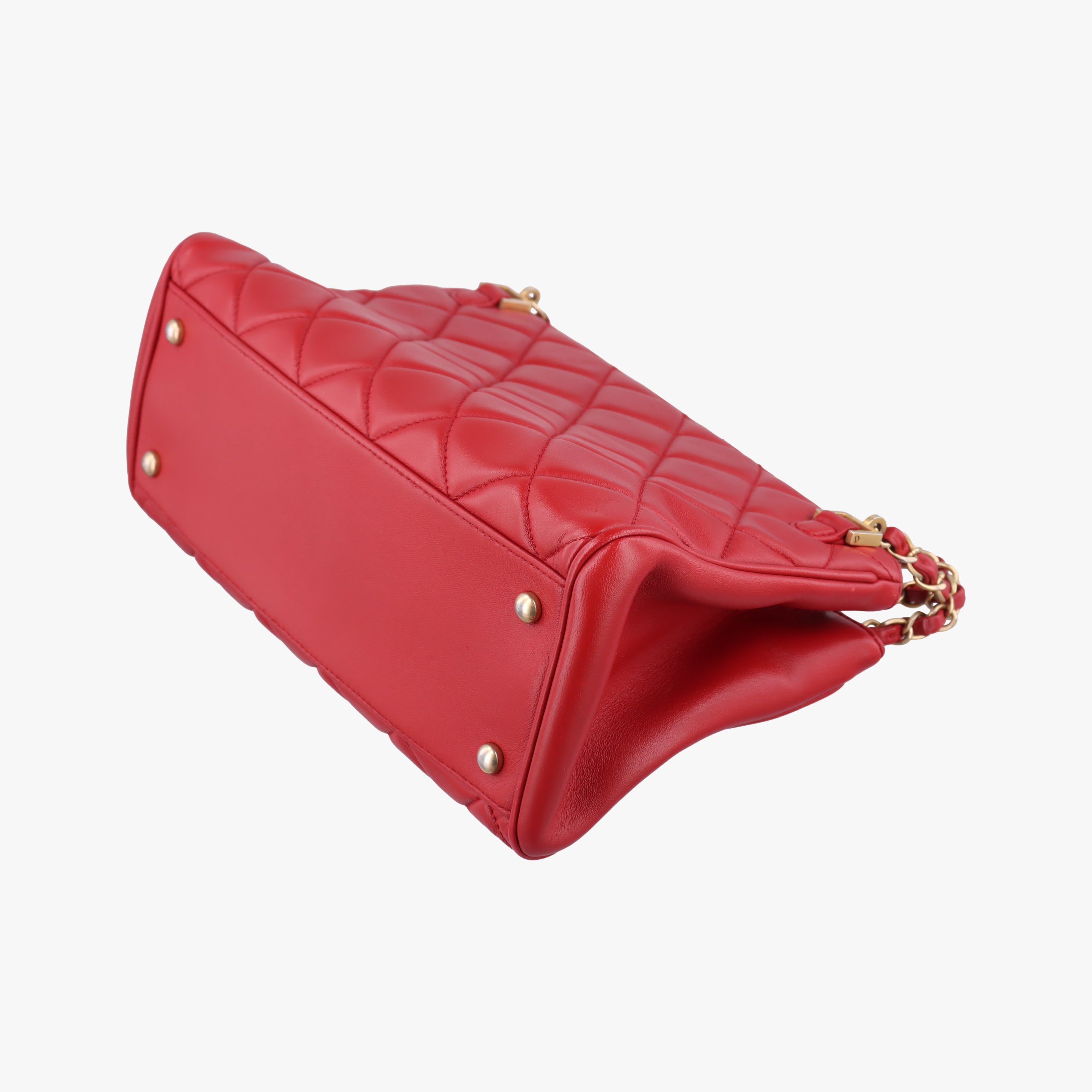 Pre-owned Chanel Matelasse Red Leather A67620 shoulderbag | stylenewstar