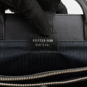 Pre-owned Fendi Petite 2 JOURS Black x Multicolor Leather 8BH253 shoulderbag | stylenewstar