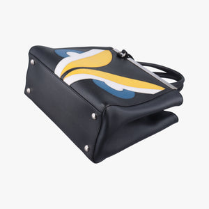 Pre-owned Fendi Petite 2 JOURS Black x Multicolor Leather 8BH253 shoulderbag | stylenewstar