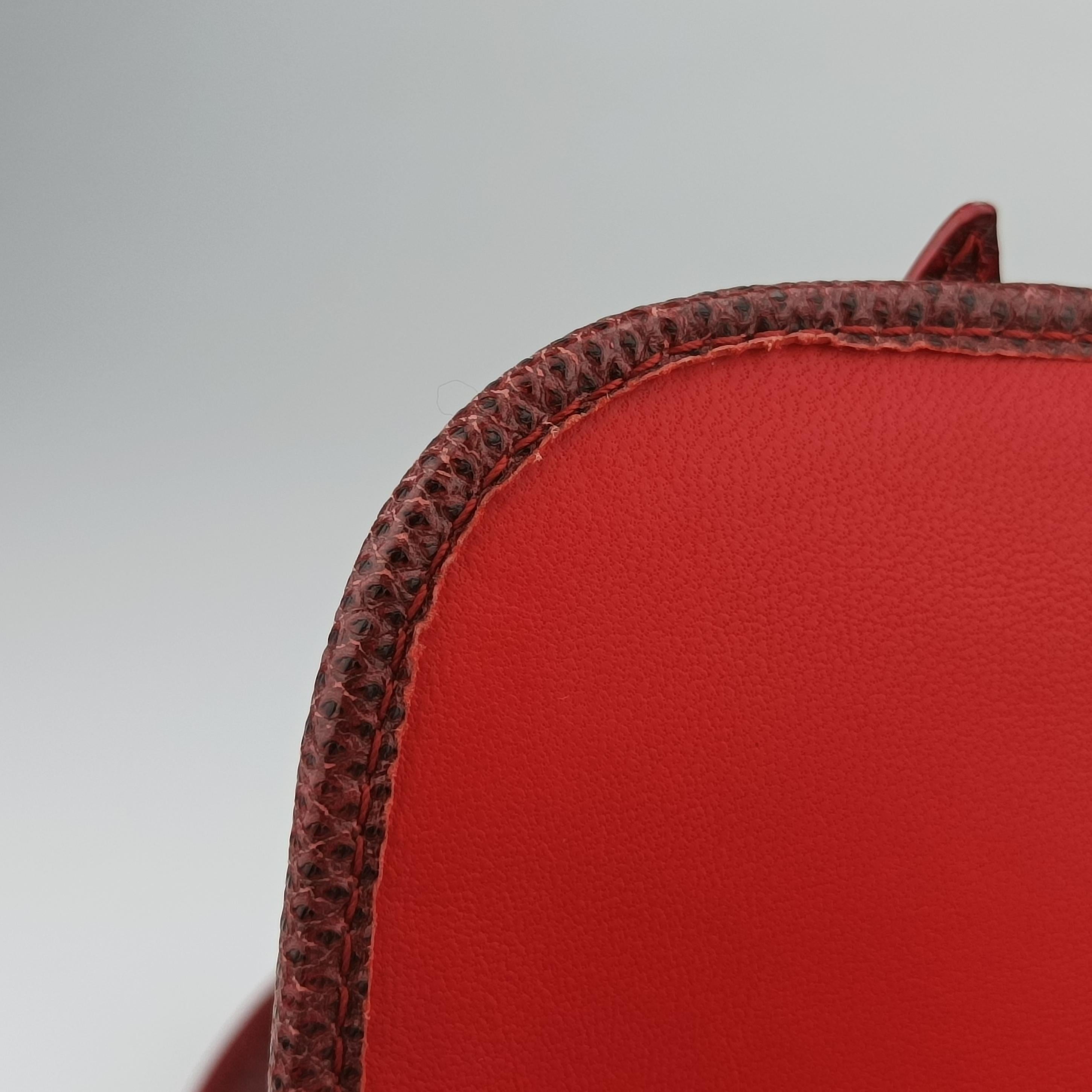 Vintage Bottega Veneta Intrecciato Red lambskin  shoulderbag | stylenewstar