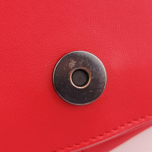 Vintage Bottega Veneta Intrecciato Red lambskin  shoulderbag | stylenewstar