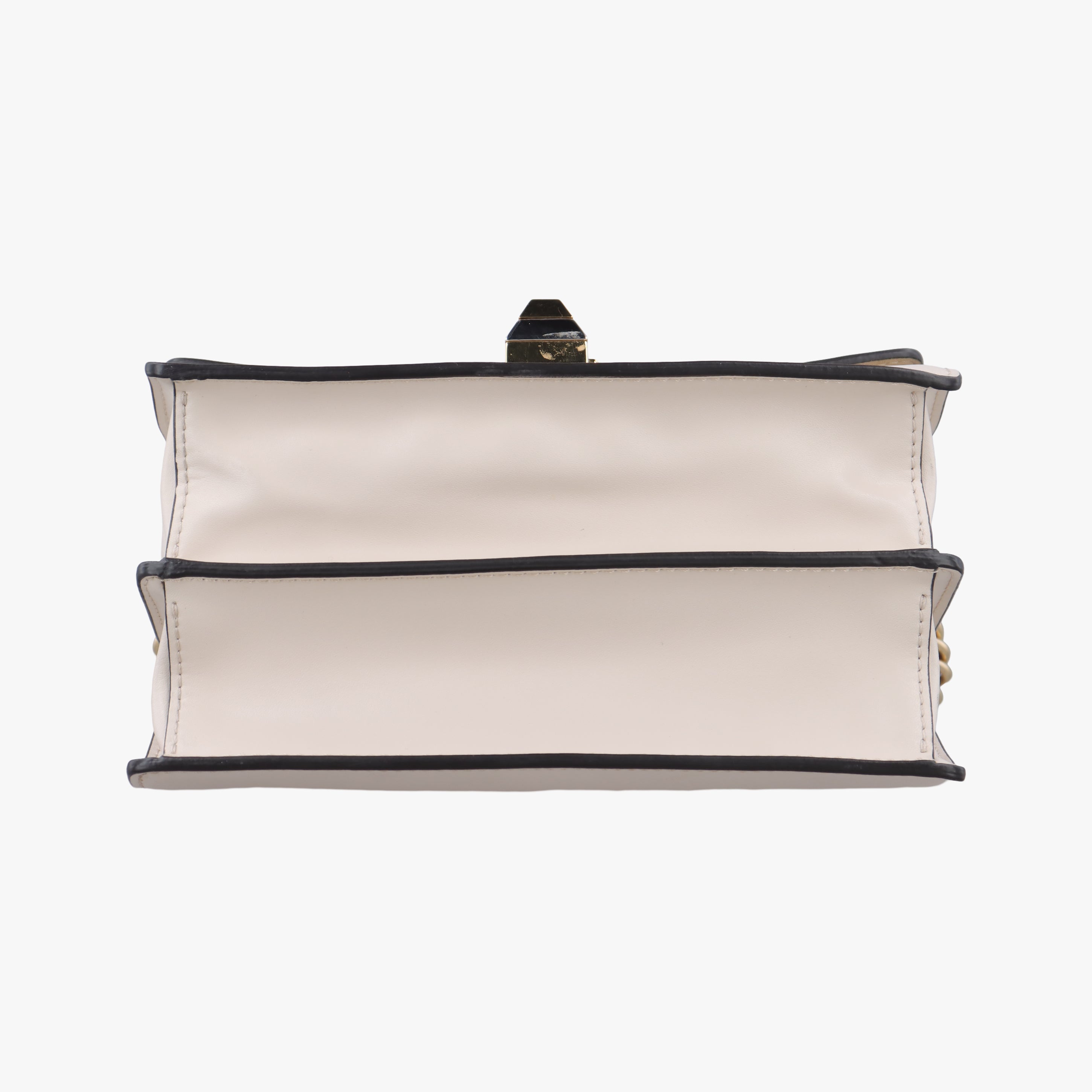 Secondhand Fendi studded Kan I White Leather 8M0381 shoulderbag | stylenewstar