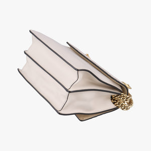 Secondhand Fendi studded Kan I White Leather 8M0381 shoulderbag | stylenewstar