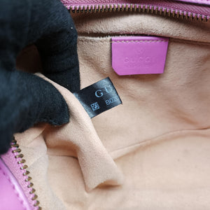 Pre-owned Gucci GG Marmont Pink Leather 448065 shoulderbag | stylenewstar