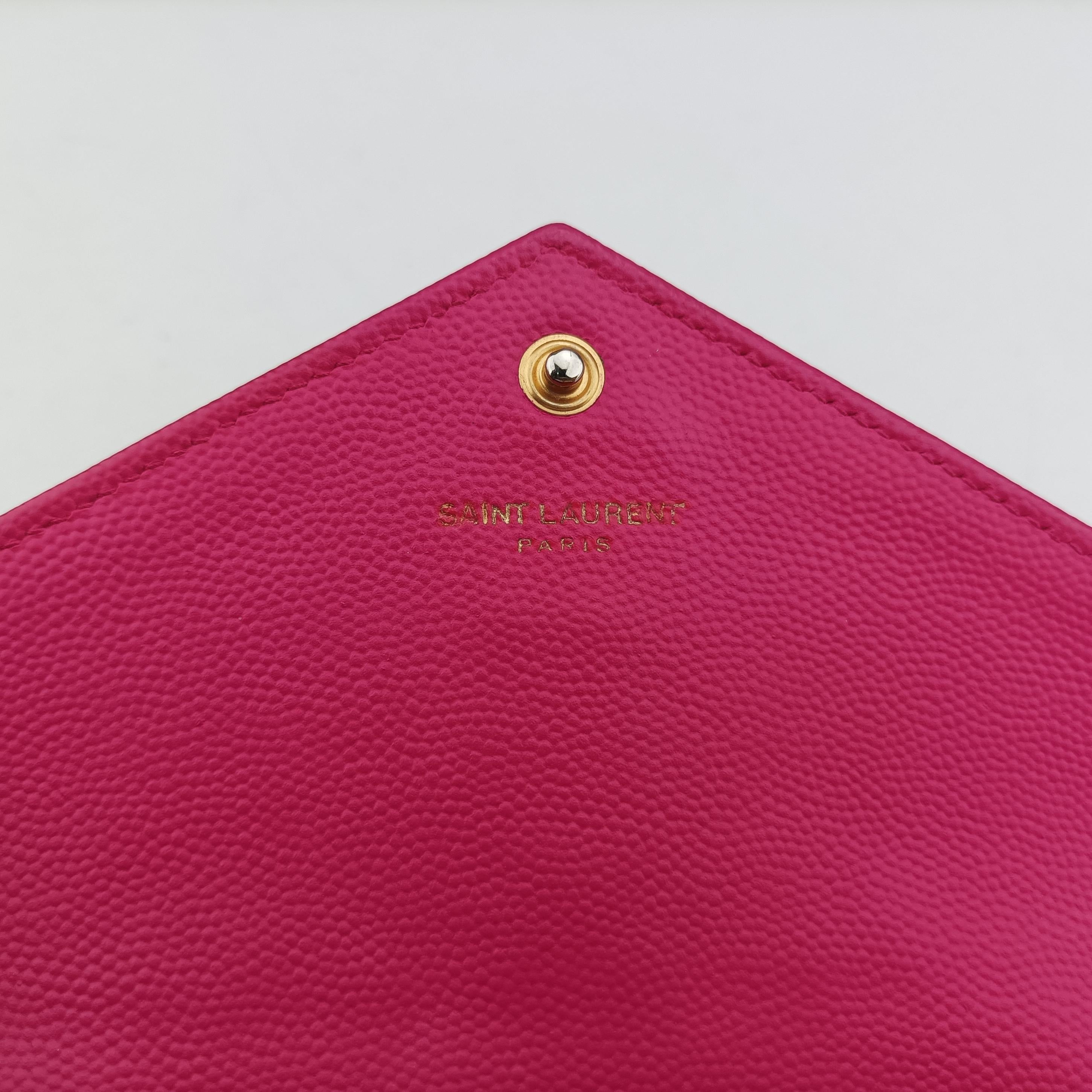 Pre-owned Yves Saint Laurent Monogram Rose Caviar Skin 393953 shoulderbag | stylenewstar