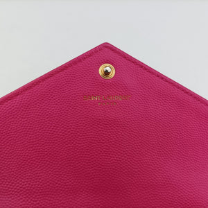 Pre-owned Yves Saint Laurent Monogram Rose Caviar Skin 393953 shoulderbag | stylenewstar