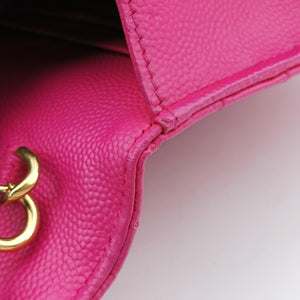 Pre-owned Yves Saint Laurent Monogram Rose Caviar Skin 393953 shoulderbag | stylenewstar