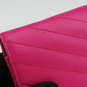 Pre-owned Yves Saint Laurent Monogram Rose Caviar Skin 393953 shoulderbag | stylenewstar