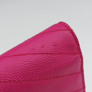 Pre-owned Yves Saint Laurent Monogram Rose Caviar Skin 393953 shoulderbag | stylenewstar