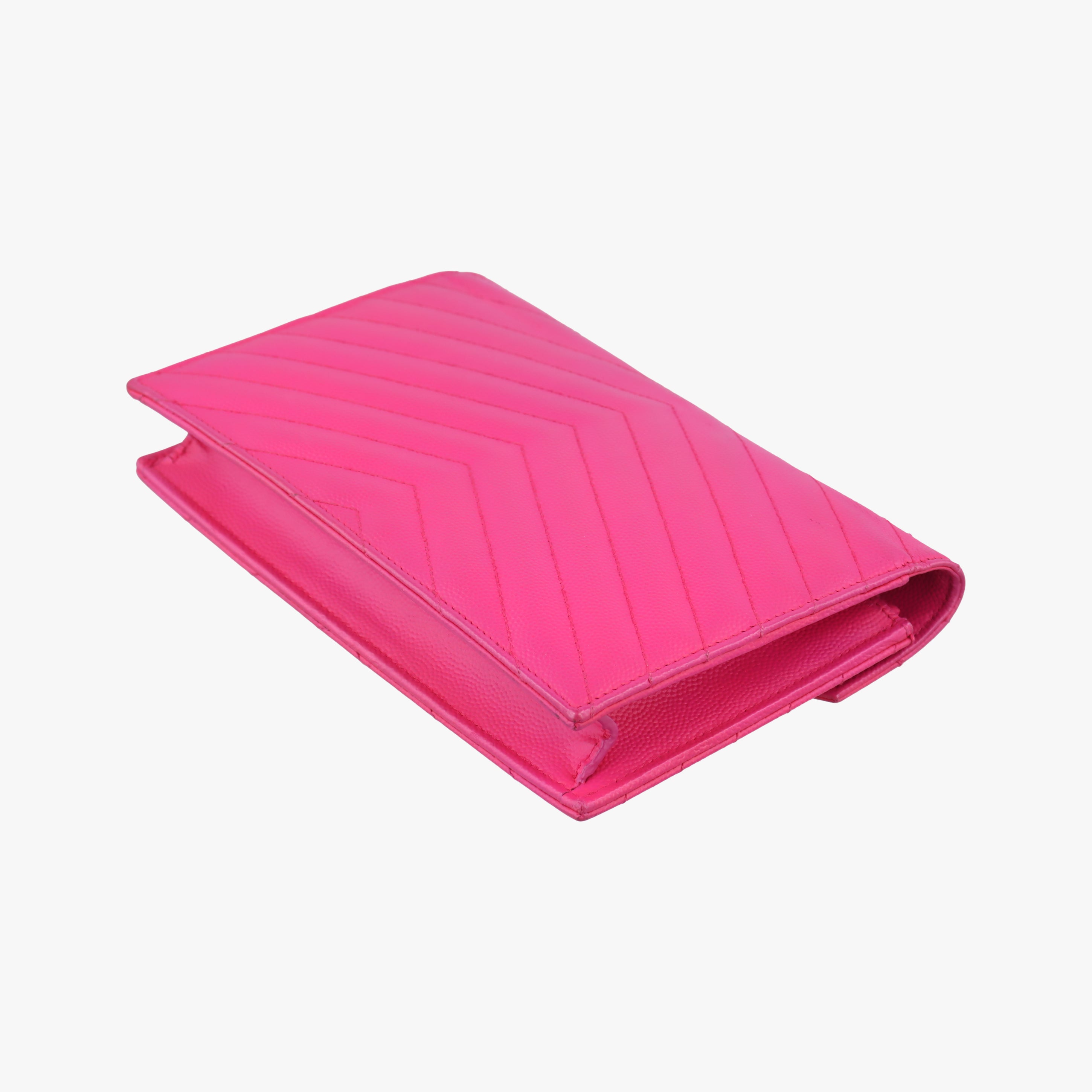 Pre-owned Yves Saint Laurent Monogram Rose Caviar Skin 393953 shoulderbag | stylenewstar