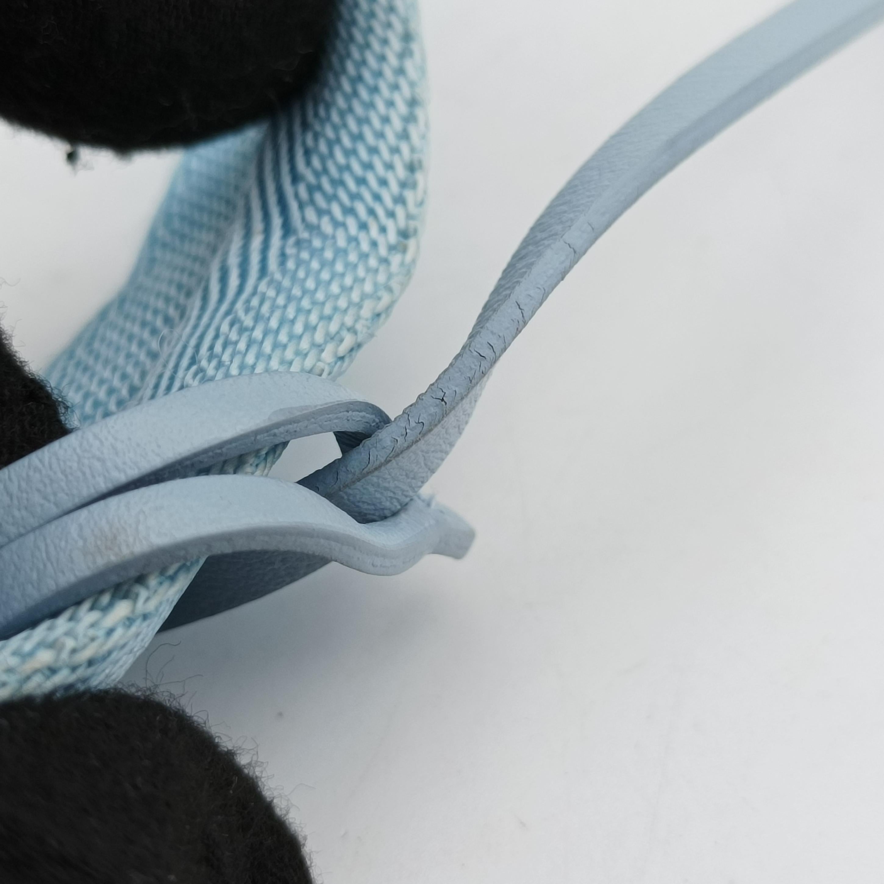 Pre-owned Prada Re-Edition2000 Blue Terry cloth 1NE515 handbag | stylenewstar