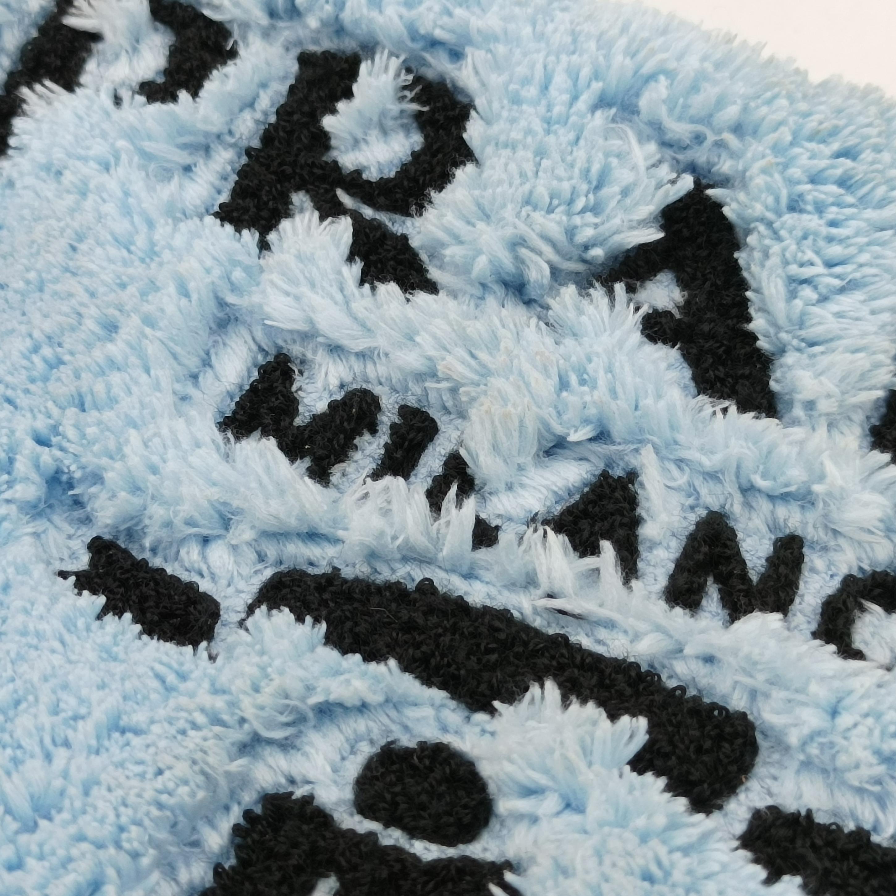 Pre-owned Prada Re-Edition2000 Blue Terry cloth 1NE515 handbag | stylenewstar