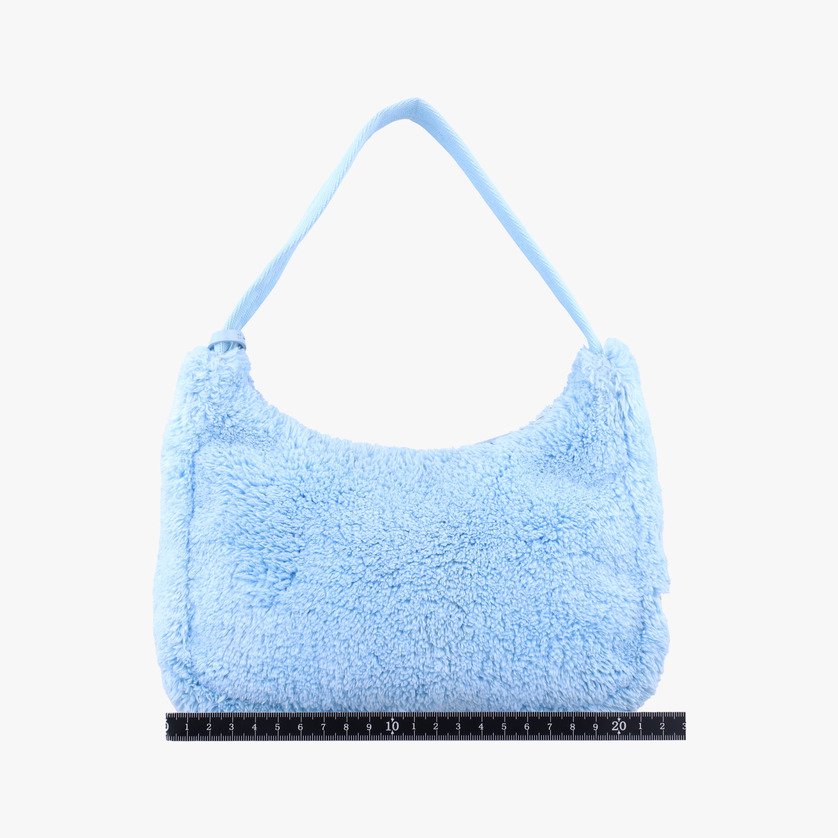 Pre-owned Prada Re-Edition2000 Blue Terry cloth 1NE515 handbag | stylenewstar