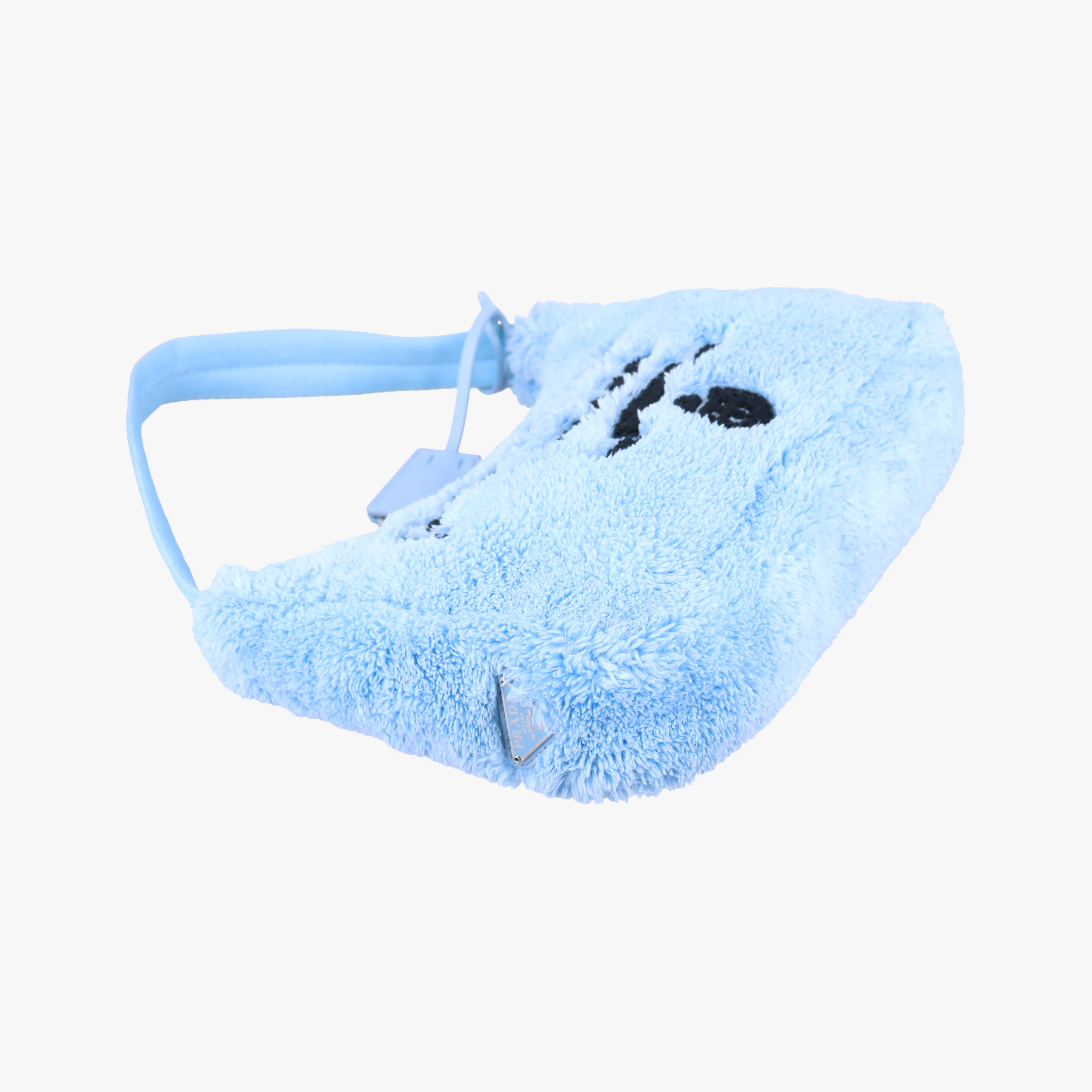 Pre-owned Prada Re-Edition2000 Blue Terry cloth 1NE515 handbag | stylenewstar