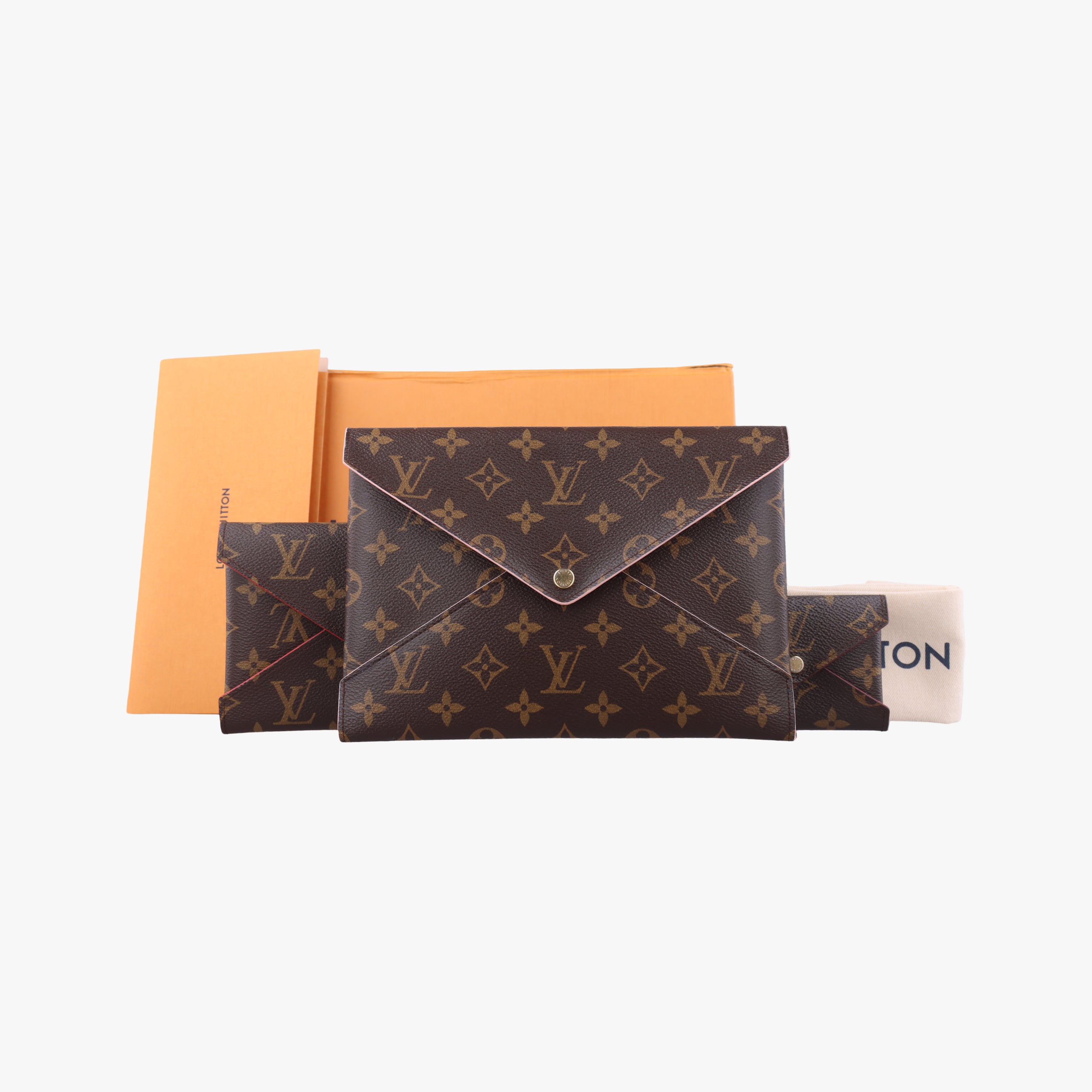 Secondhand Louis Vuitton Pochette Kirigami Brown Monogram Canvas M62034 clutchbag | stylenewstar