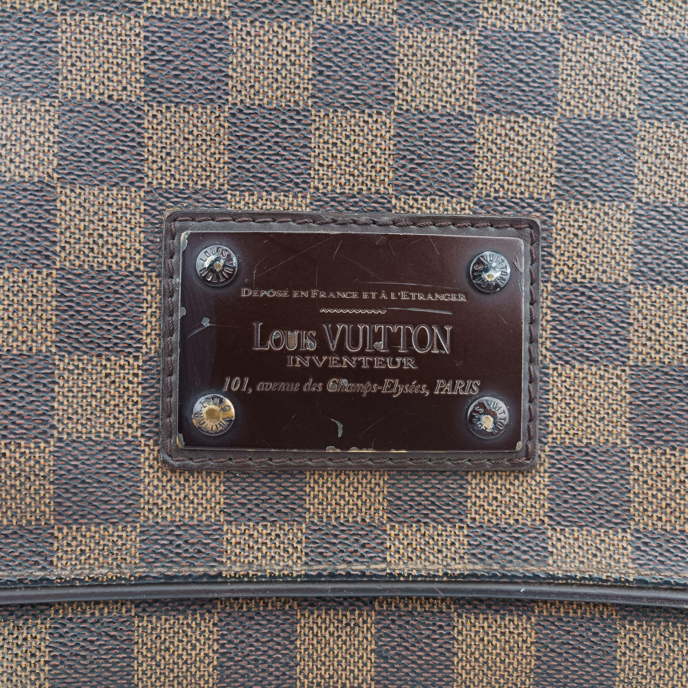 Vintage Louis Vuitton BROOKLYN MM EBENE Damier Canvas N51211 shoulderbag | stylenewstar
