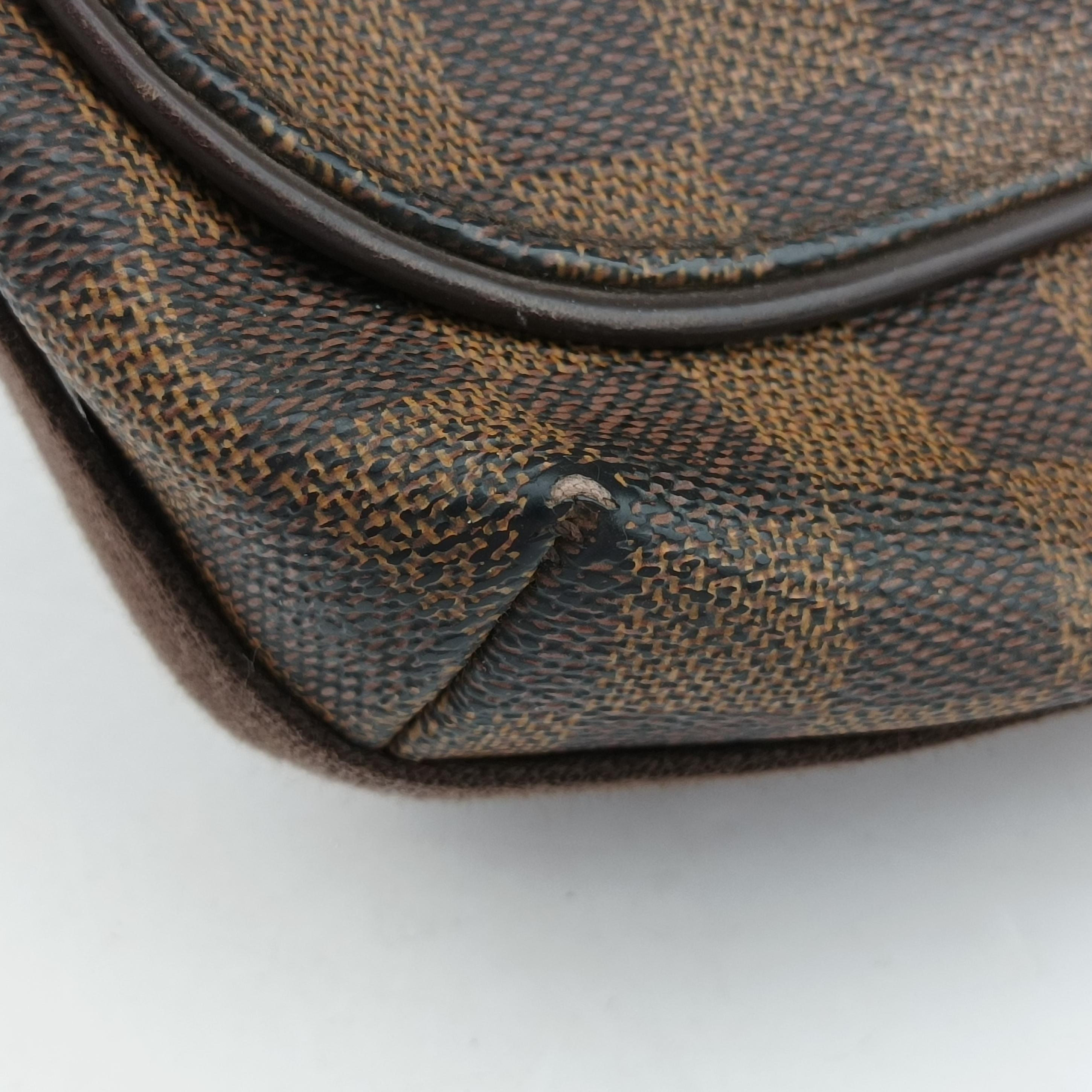 Vintage Louis Vuitton BROOKLYN MM EBENE Damier Canvas N51211 shoulderbag | stylenewstar