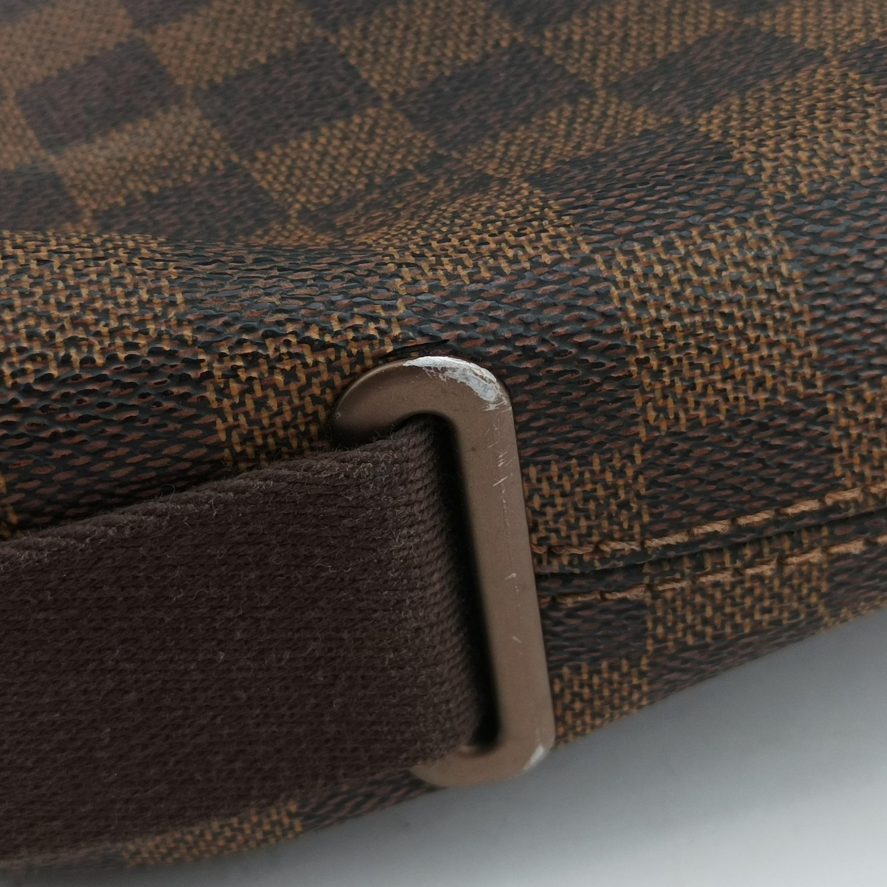 Vintage Louis Vuitton BROOKLYN MM EBENE Damier Canvas N51211 shoulderbag | stylenewstar