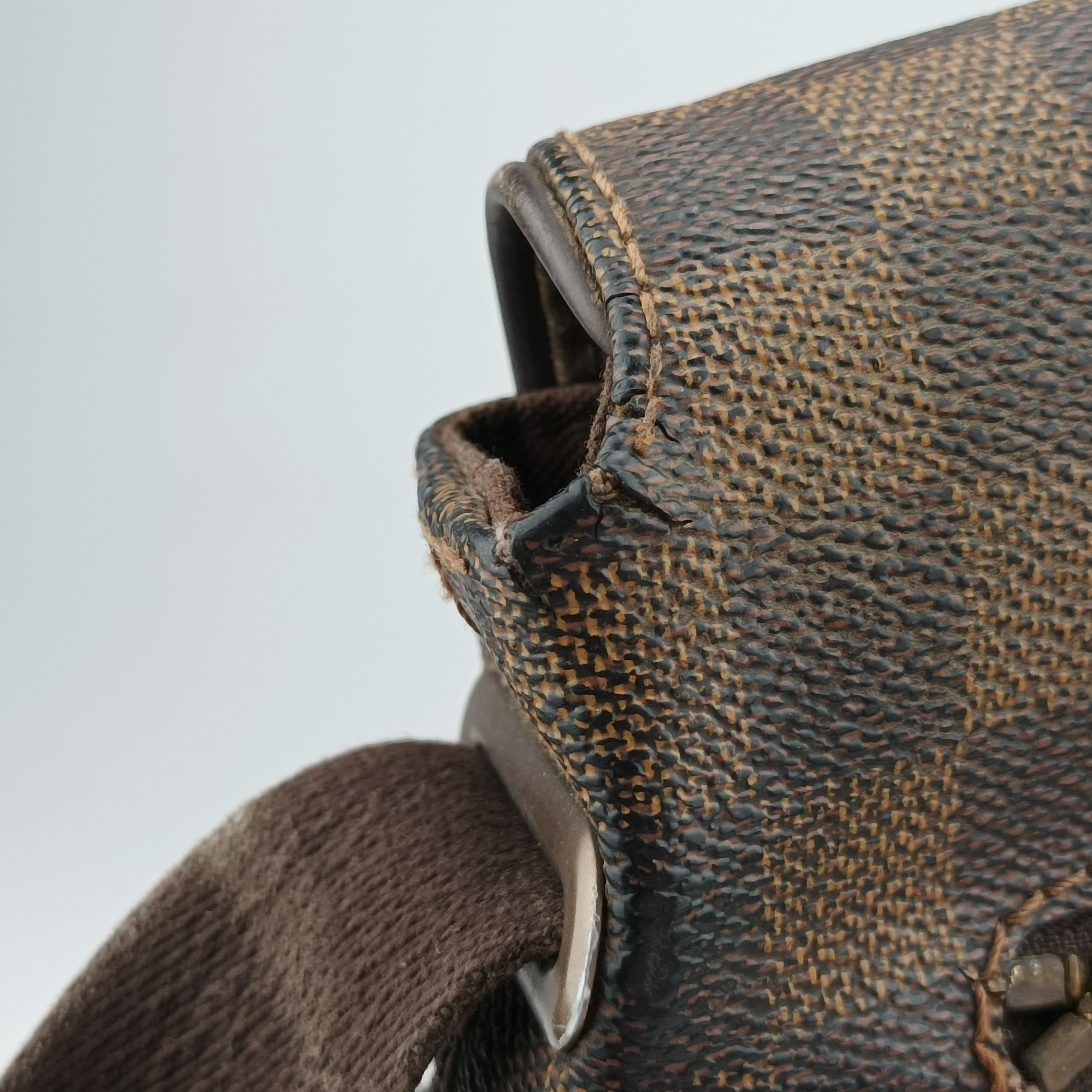 Vintage Louis Vuitton BROOKLYN MM EBENE Damier Canvas N51211 shoulderbag | stylenewstar