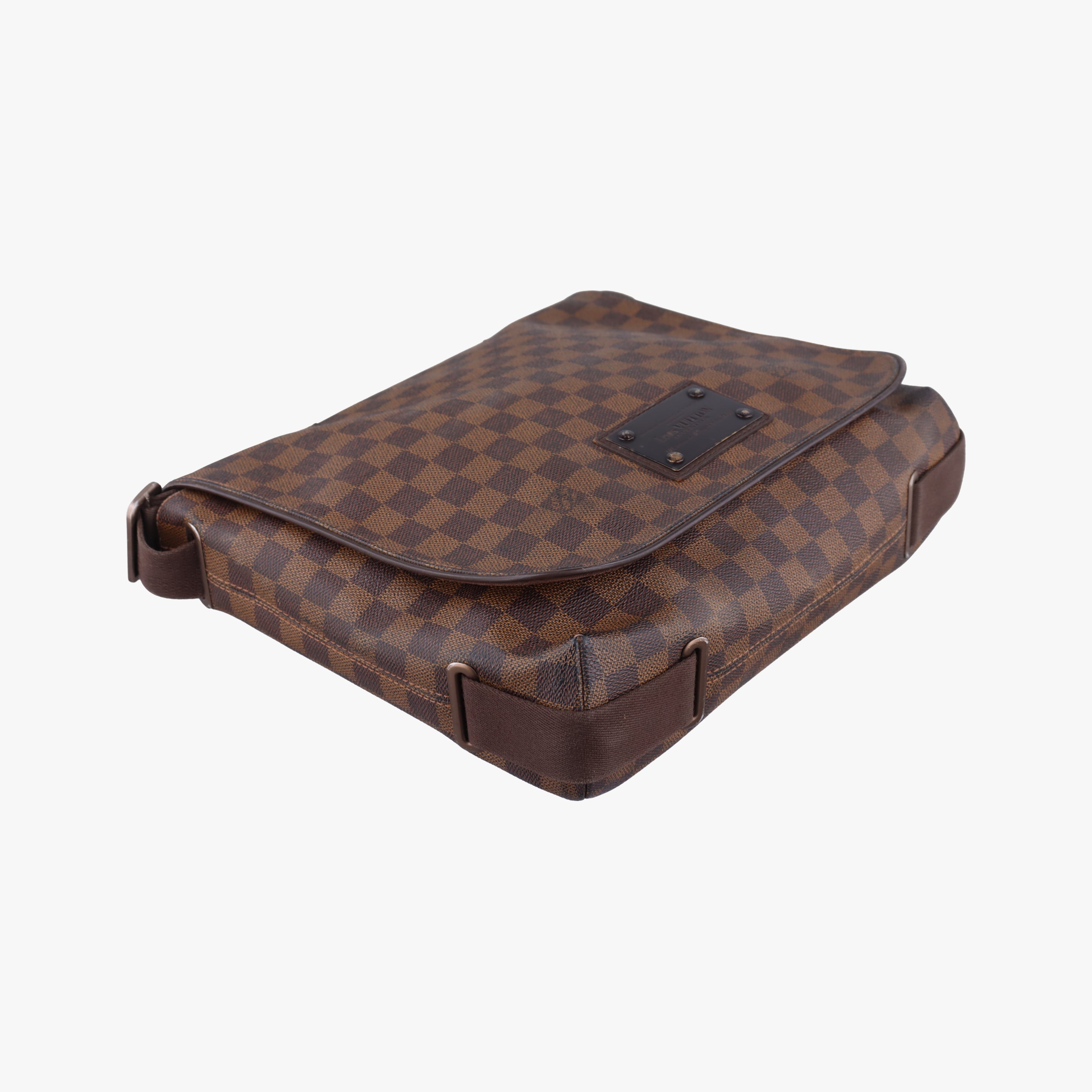 Vintage Louis Vuitton BROOKLYN MM EBENE Damier Canvas N51211 shoulderbag | stylenewstar