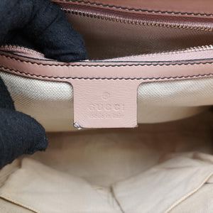 Secondhand Gucci Emily Brown×Pink canvas×leather 295403 shoulderbag | stylenewstar