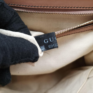 Secondhand Gucci Emily Brown×Pink canvas×leather 295403 shoulderbag | stylenewstar