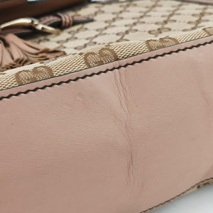 Secondhand Gucci Emily Brown×Pink canvas×leather 295403 shoulderbag | stylenewstar