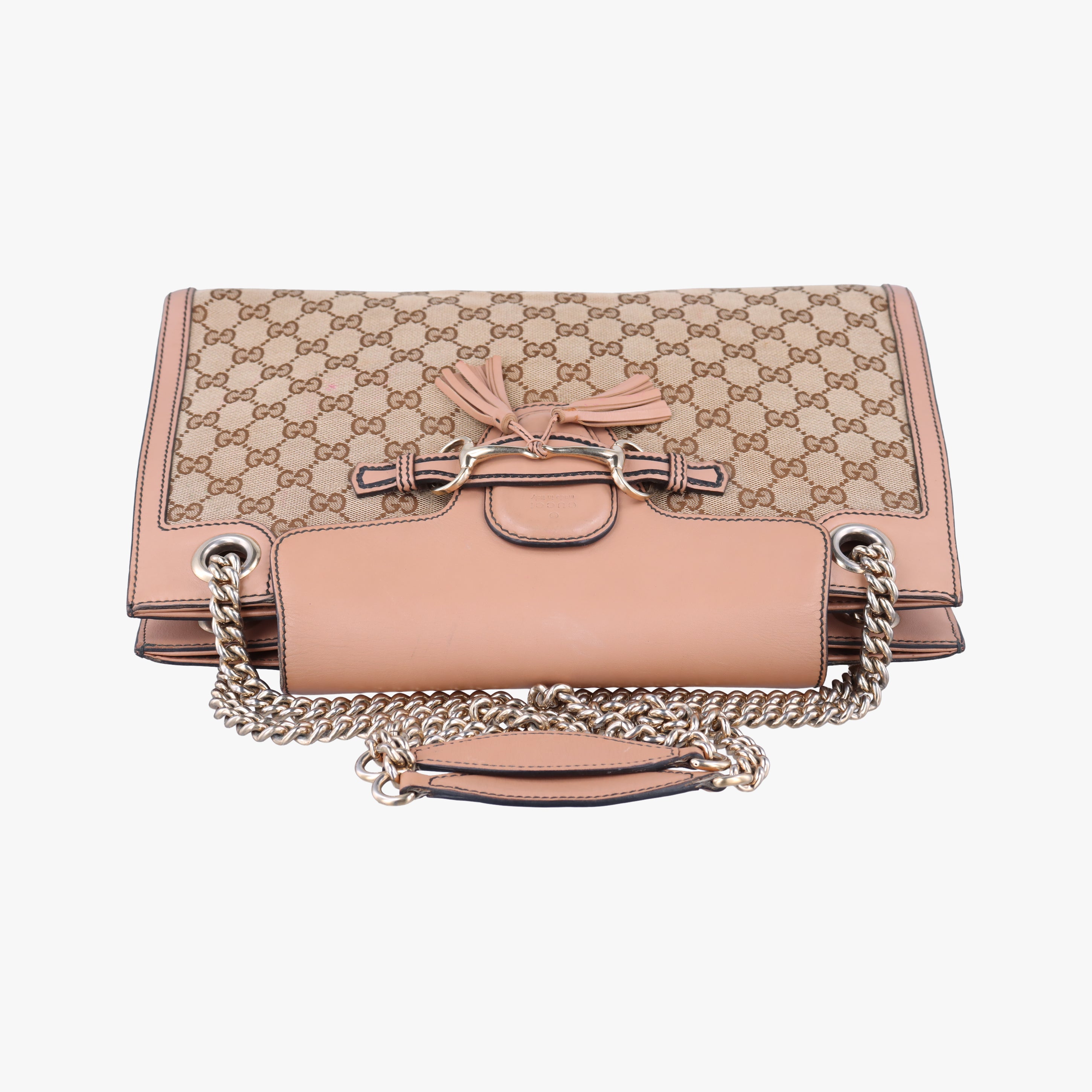 Secondhand Gucci Emily Brown×Pink canvas×leather 295403 shoulderbag | stylenewstar