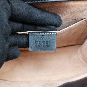 Pre-owned Gucci Sylvie Black Leather 470270 shoulderbag | stylenewstar