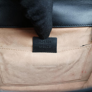 Pre-owned Gucci Sylvie Black Leather 470270 shoulderbag | stylenewstar