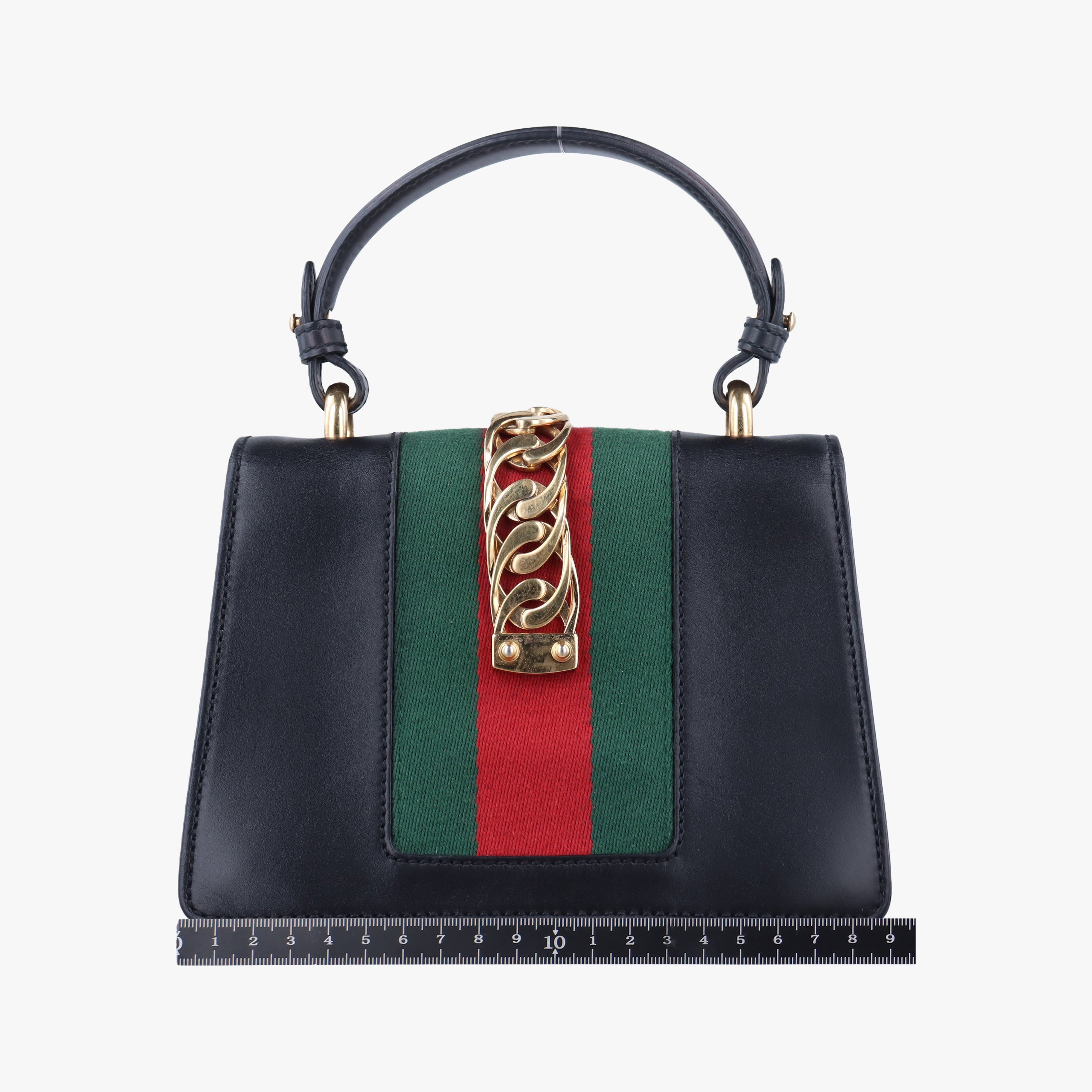 Pre-owned Gucci Sylvie Black Leather 470270 shoulderbag | stylenewstar