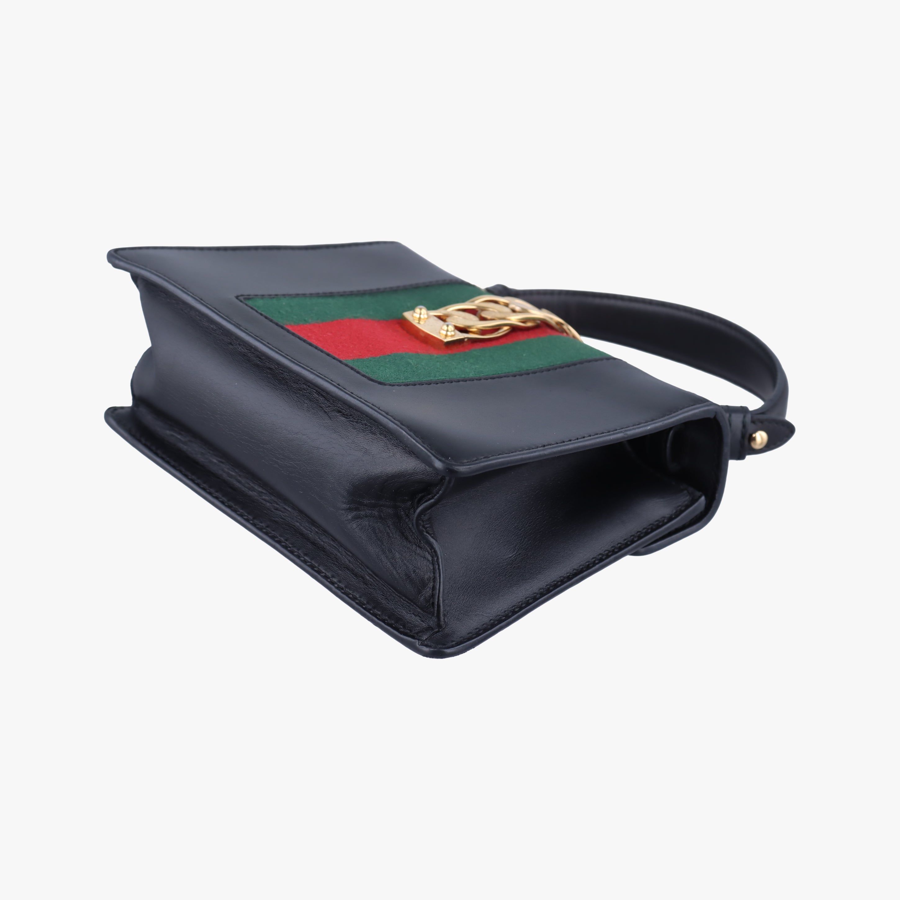 Pre-owned Gucci Sylvie Black Leather 470270 shoulderbag | stylenewstar